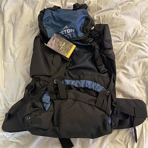 Teton Sports Black and Blue Backpack